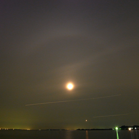 月食中の気象光学現象