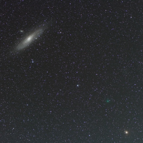 11/10スイフト・ゲーレルス彗星（64P）とM31