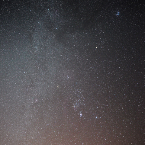 薄明の冬の星座