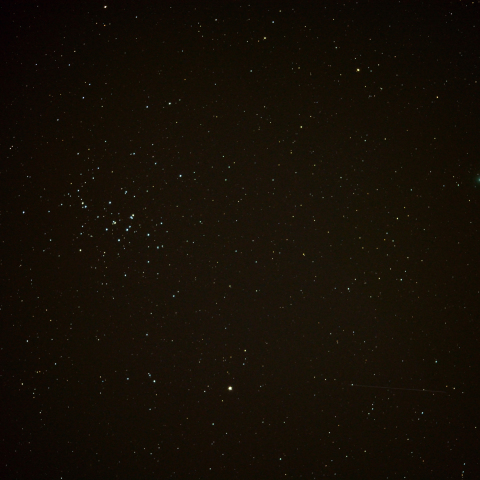 11月6日のラヴジョイ彗星とプレセペ星団