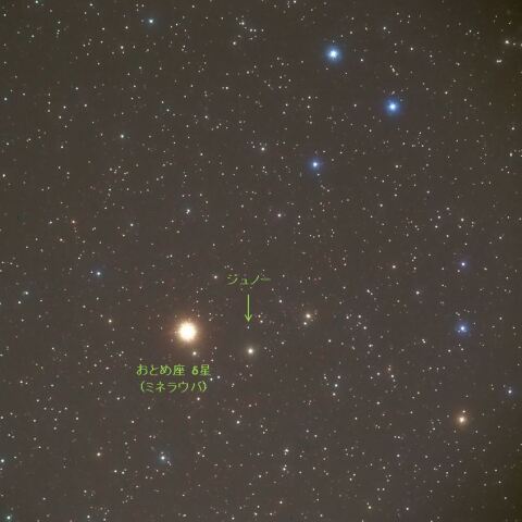 4月14日の小惑星ジュノー