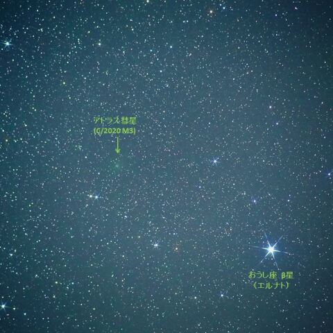 12月6日のアトラス彗星(C/2020 M3)