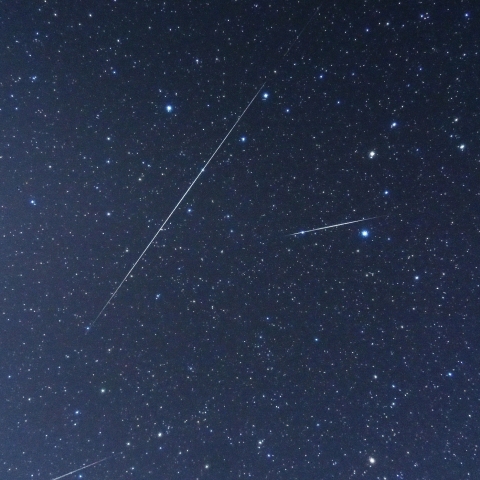 12月13日未明の流星（しし座方面）