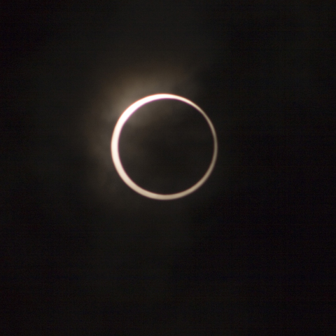 金環日食　初撮影