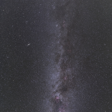 一晩で撮った天の川
