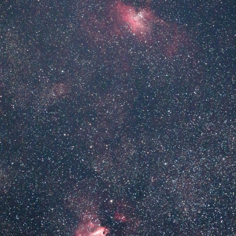 わし星雲とオメガ星雲