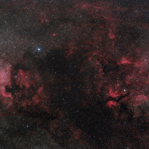 北アメリカ星雲とサドル付近（再）