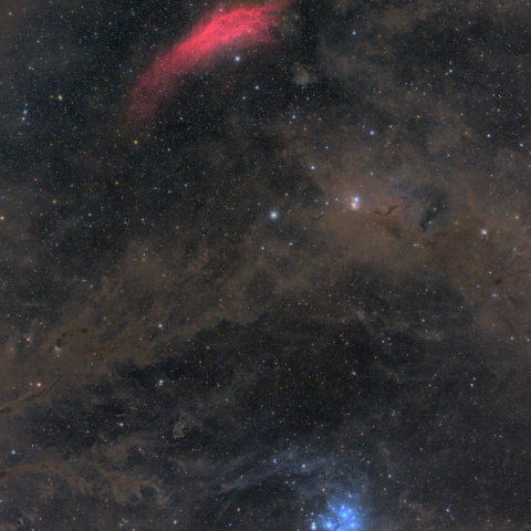 M45とカリフォルニア星雲