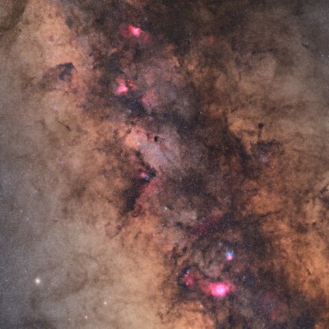 いて座、たて座の天の川