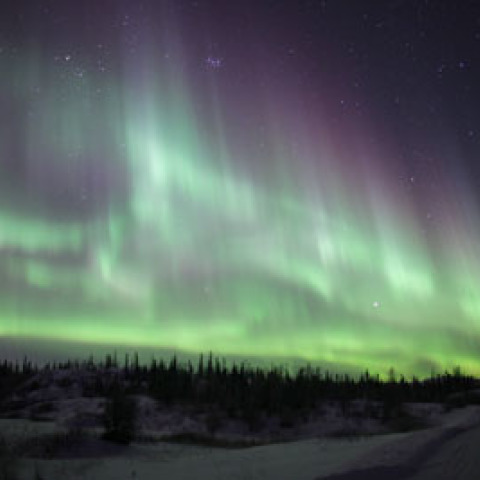 11月30日　カナダ・イエローナイフのオーロラ