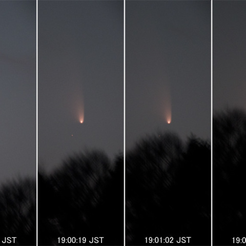 沈むパンスターズ彗星(3/16)