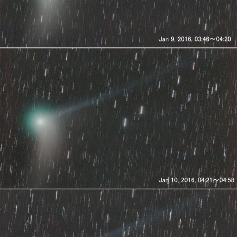 2016/1/9から1/11のC/2013US10カタリナ彗星