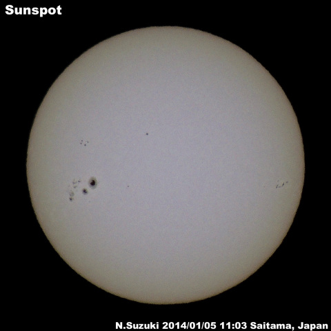 太陽黒点2014/01/05