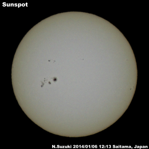 太陽黒点2014/01/06