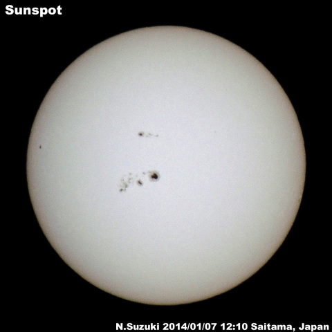 太陽黒点2014/01/07