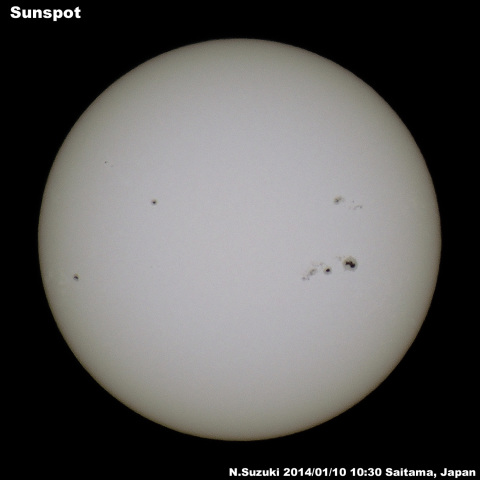 太陽黒点2014/01/010