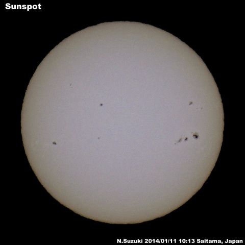 太陽黒点2014/01/11