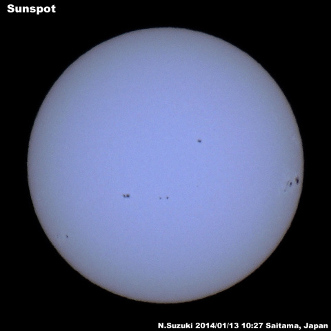 太陽黒点2014/01/13