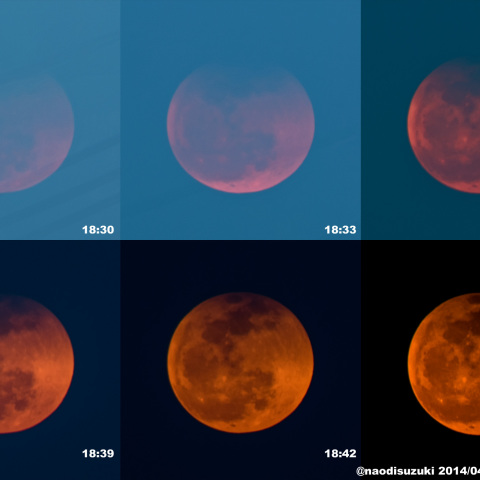 月食の出(2014/04/15)