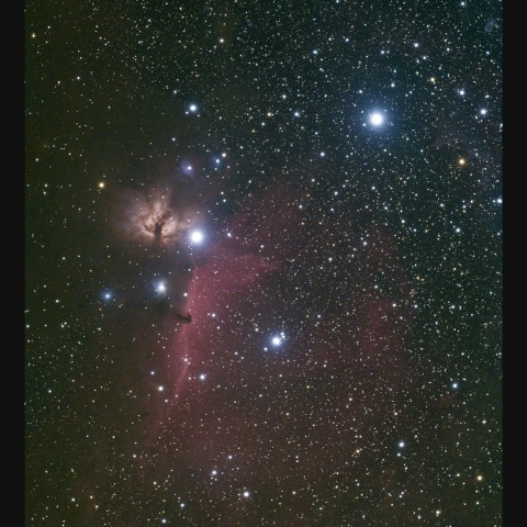 馬頭星雲と燃える木