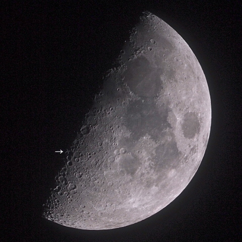 今年最初の「月面X」