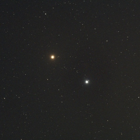 火星とレグルスの接近  2025/06/18