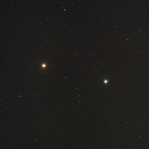 火星とレグルスの接近  2025/06/19