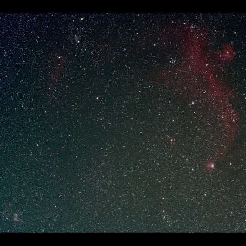 かもめ星雲からトールの兜星雲　 2026/02/14