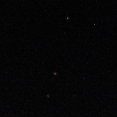 土星・火星・アンタレスの集合