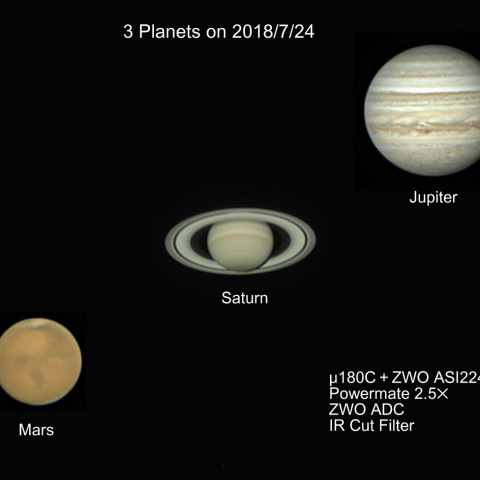 7/24の3惑星