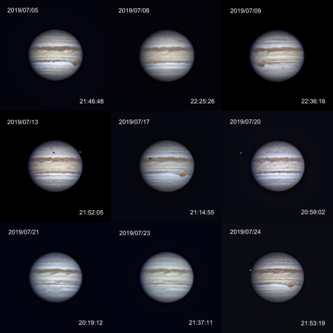 2019年7月の木星