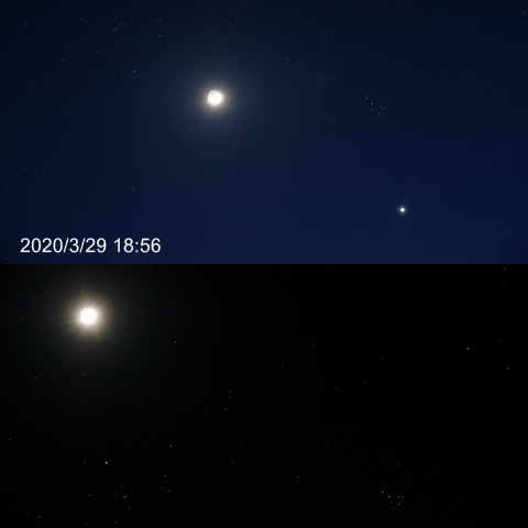 月・ヒアデス・プレアデス・金星