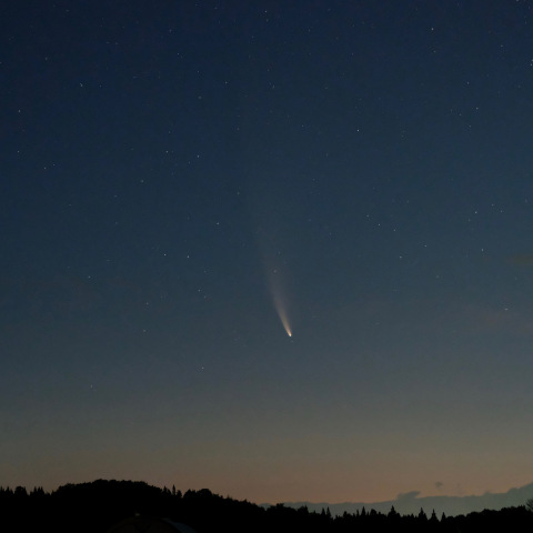 明け方のネオワイズ彗星（C/2020 F3）7月14日