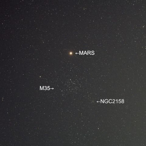 火星とM35の接近