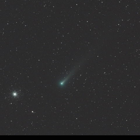 レナード彗星と球状星団M3  2021/12/3 