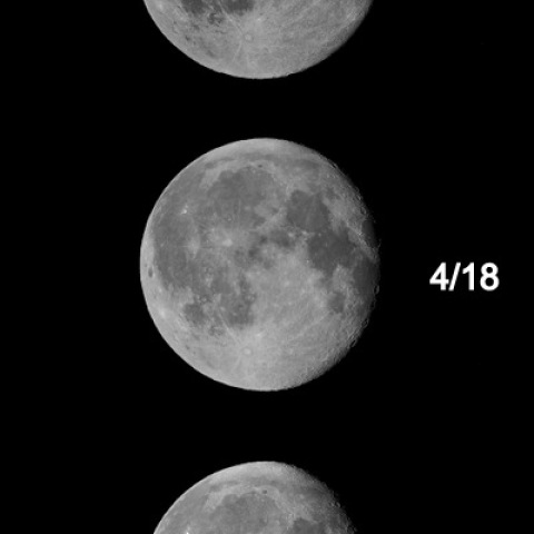 欠けていく月（2022/04/16〜20）