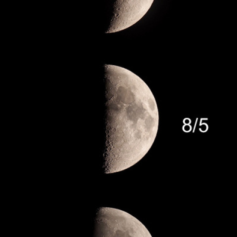 満ちていく月（2022/08/03〜07）