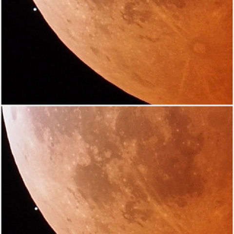 皆既月食中の天王星の掩蔽