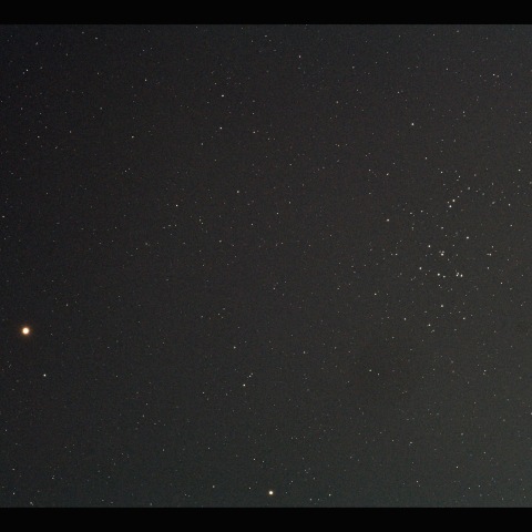 火星とM44の接近　2023/06/07