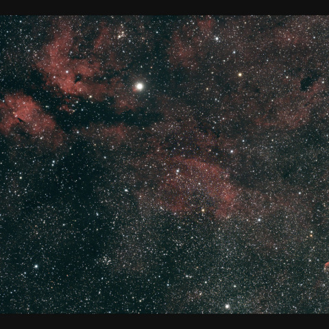 はくちょう座のサドル付近