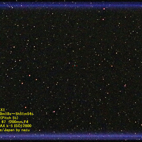 月夜のリニア彗星c/2012 X1