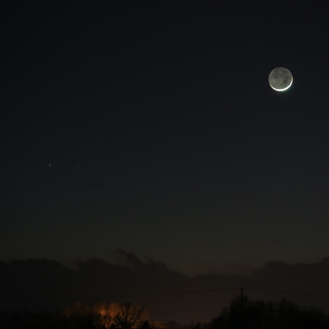 月と火星の接近