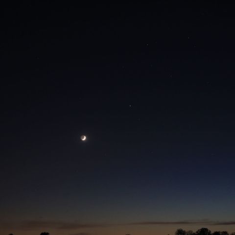 月と木星の接近と水星