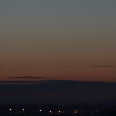水星・土星の接近