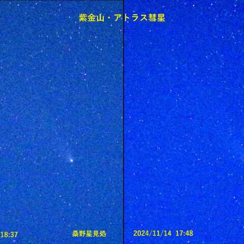 14日の飛んでる彗星