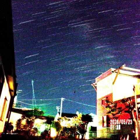 デジカメで星夜