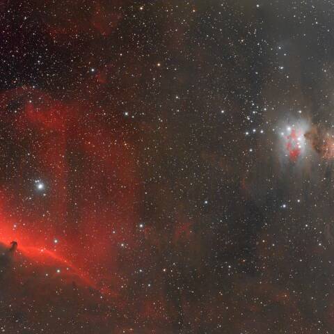 市街地からの馬頭星雲～M42