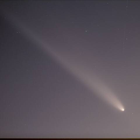 城ヶ島からの紫金山・アトラス彗星