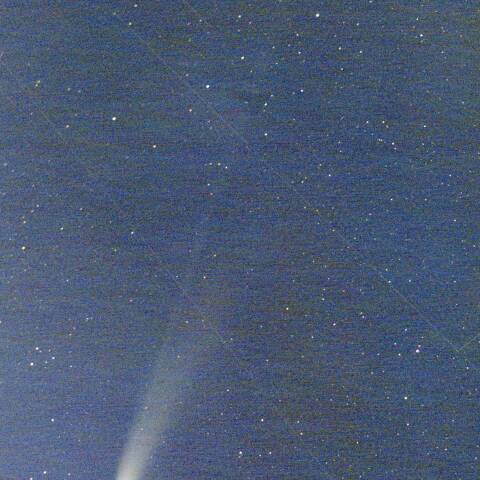 八王子市内からのレモン彗星