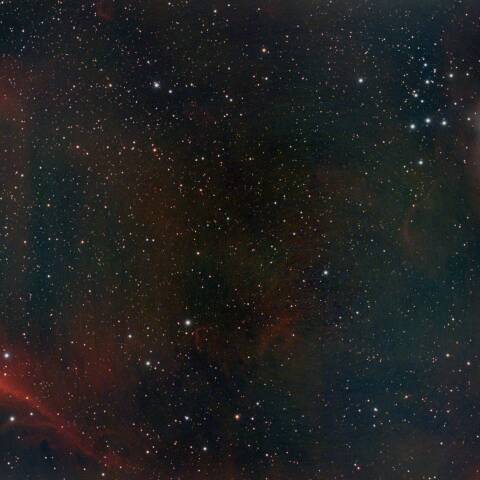 光害地からのM42と馬頭星雲